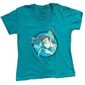 Disney Store Peter Pan Bad Fairy Short Sleeve Organic Cotton Shirt T-Shirt Sz XL